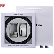 [LEE] Belt Mens High-Grade First Layer Cowhide Belt Pin Buckle Type Automatic Buckle Pant Belt Busin