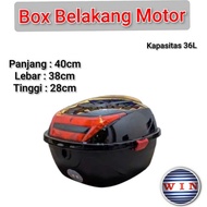 WIN BOX MOTOR 36L MOTORCYCLE REAR BOX MOTORCYCLE HELMET BOX TOURING UNIVERSAL ITEM MOTORCYCLE LUGGAG