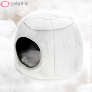 YELGIRLC Cave Beds, Washable Rabbit House Guinea Pig Bed, House Bedding Cage Accessories House Hideout Small Animal
