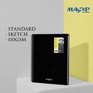 MayArt DroiArte Wire-O Hard Cover Sketch Drawing Book 110gsm A3+/A4+/A5+ Buku Lukisan Lakaran Wire-O