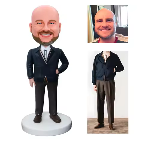 Custom Bobblehead,Personalized Full Bobble Head Statue,Unique Handmade Sculpture Figurine,Based on Y