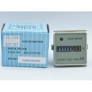 Hourmeter Hm-2 Ac 220V 60Hz Hour Meter Engine 0-99999.9H High Quality - Sku 2.012.0040