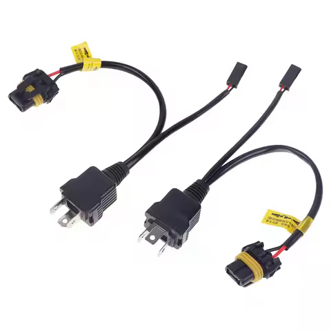2pcs H4 Relay Wire Harness Upgrade Kit for H4 Bulb Bi-LED/Xenon Projector Lens Car Light Accessories