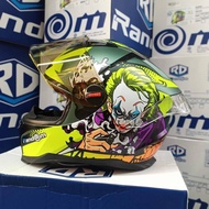 หมวกกันน็อค/RANDOM-CZR-BTสีเขียวมิดไนท์ ลาย 4