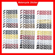 Motorcycle 3D Emblem Badge Decal Tank Wheel Sticker Soft PVC Decal Sticker For BMW F700GS F750GS F80