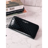 Karl Lagerfeld Leather Long Zip Wallet 100% Authentic
