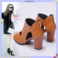 [Plus Size 42] Women Elegant Kasut Perempuan Heels Sandals Plus Size 42