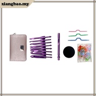xiangbao1 Ergonomic Aluminum Crochet Hook with 8 Interchangeable Tip 3 0mm-7 0mm Crochet Hook Needle