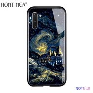 เคสแข็งลายปลอกสำหรับ Samsung Hontinga Galaxy Note 10 Lite Plus Note 20 Ultra 8 9 S10 Plus Lite S10 S10E + S20 S20บวก + FE เพ้นท์น้ำมันเคสเคสโทรศัพท์ Starrys เคสหลังกระจกนิรภัยเคสแข็ง