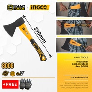 INGCO Industrial Carbon Steel Axe 800G 390mm HAX0208008 + FREEBIES FMAC TOOLS