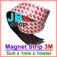 Strip sheet Magnet 3m. Length 1m x 50mm x 1mm (LxWxH) by Radhiant official