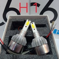หลอดไฟ LED C6 ระหัด H1 กับ H3 ราคาต่อคู่