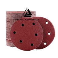 🇲🇾 Kertas Pasir/Velcro Type 5" 125mm 6 Hole P40-P2000 Sanding Disc Orbital Sander