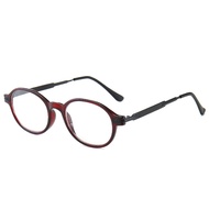 JN IMPRESSION Womens Fashion Vintage Round Frame Reading Glasses Anti-blue Light Presbyopic Glasses+