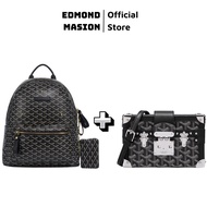 Combo Balo Túi Hộp Trunk EDMOND MASION MONOGRAM tặng ví keychain và cardholder EDM size M/L