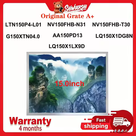 Original New A+15.0" Lcd Screen LTN150P4 L01 NV150FHB N31 NV150FHB-T30 G150XTN04.0 AA150PD13 LQ150X1