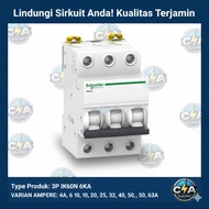 SCHNEIDER MCB 6KA IK60N 3P 16A A9K24316 Mini Circuit Breaker Safety Electrical Socket ORIGINAL SNI