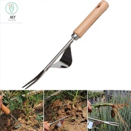 J2UQR3 Stainless Steel Manual Farmland Hand Tool Transplant Lawn Grass Digging Puller Weed Remover Garden Supplies Weeder