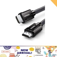 [instock] UGREEN 8K HDMI 2.1 Certified Cable 3M, 8K@60Hz 4K@120Hz 48Gbps High Speed Braided HDMI Cord, Support HDCP 2.3,