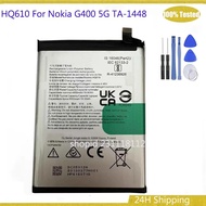 3.87V 5000mAh New HQ610 Replacement Battery For Nokia G400 5G TA-1448 Mobile Phone batteria + Free T