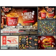 Custom 3D Restaurant Wall Paper | Burger Restaurant | Cafe Cafe | Cafe Cafe | Restaurant | Dining Th