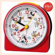 Seiko clock alarm clock table clock character Mickey &amp; Friends analog red main body size: 8.9×8.6×4.7cm FD480R