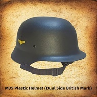 Plastic German Style M35 Helmet Electric Vehicle Props Outdoor Military Fan WW2 Accessories CS Equip