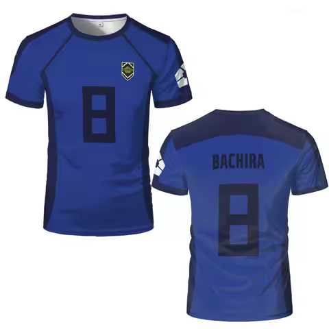 Anime Japanese Blue Lock Isagi Yoichi Football Jersey T-shirt Cosplay Hyoma Chigiri Meguru Bachira T