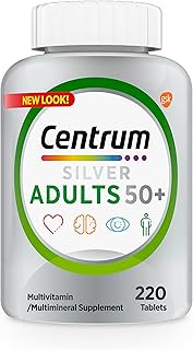 Centrum Silver Multivitamin for Adults 50 Plus/Multimineral Supplement with Vitamin D3, B, Calcium a