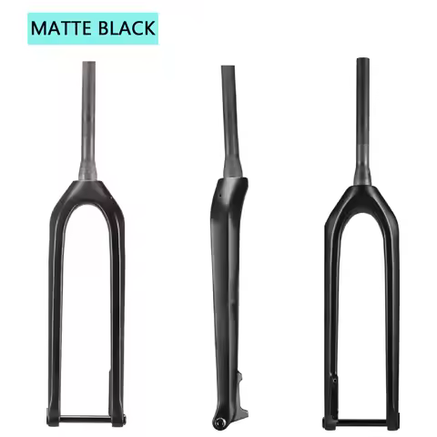 RC-TD-FK-MF003 29er 15x110mm Thru Axle Black Carbon Mountain Bicycle Fork 1-1/8'' to 1-1/2" MTB Fork