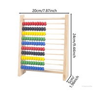 Ten Gear Abacus Stand Use Wood Materia Green Paint Colors To Attract Baby Attention BB-VN
