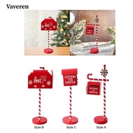 [Predolo3] Christmas Mailbox Statue Christmas Decorations Creative Metal Letter Box