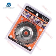 Đĩa lưỡi cưa xích cắt gỗ 4 inch - Đĩa cưa dây xích tròn phay phá gỗ gắn máy mài cầm tay