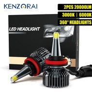 H7 LED 20000LM 360º Car Headlight Bulb H1 H11 H8 H3 9005 HB3 9006 HB4 9012 HIR2 D1S D2S 3000K 6000K Auto Fog Light 12V 24V Lamp
