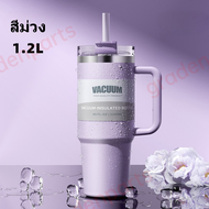 40oz 1200ML แก้วสแตนเลสเก็บความเย็น/ร้อน แก้วมีหูจับ แก้วเก็บอุณหภูมิ 1200ml แก้วขนาดใหญ่