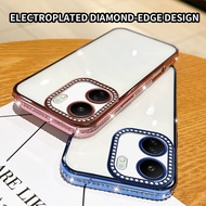 Case Redmi 13C 4G 23100RN82L 23106RN0DA 23108RN04Y 2311DRN14I Flash diamond border transparent phone