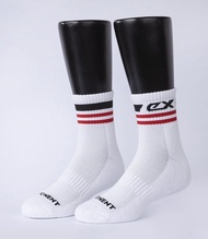 eXPONENT Refresh EOT除臭隱形氣墊短襪 - 白+紅