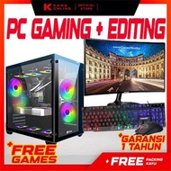 PC GAMING AMD RYZEN 5 5600G RAM 64GB DDR4 SSD + HDD FULL GAME DAN APLIKASI