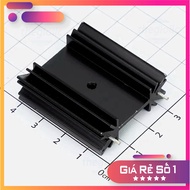 [3 Pieces]- Aluminum Heatsink 38x34x12 Solder PCB Black Truong Giang Components 86