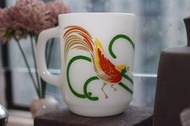 Fire King Tropical Birds Coffee Mugs Paradise ~ 天堂鳥 ~ 咖啡 杯~