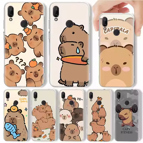 Funny Capybara Cartoon Animal Phone Case For Xiaomi Redmi 12 12C 13 13C 14C 9 9A 9C 9T 10 10A 10C 8 