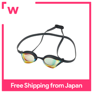 Arena] [FINA Approval] Swimming goggles for racing unisex [Cobra Core] Yellow x Yellow x Black x Black Free Size Mirror Lens Anti-glare (swipe function) AGL-O240M