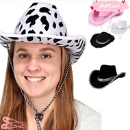 WUPEI47AD Cowgirl Hat Cosplay Funny Cowboy Accessory Sequin Women Sequin Cowgirl Hats