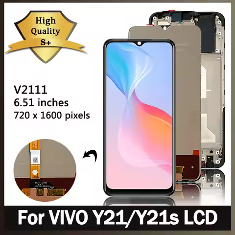 6.51"inch New LCD For VIVO Y21S V2110 LCD Display Screen Touch Digitizer Assembly For VIVO Y21 V2111