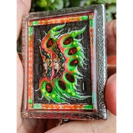 kruba kritsana butterfly amulet, earlier version.large size with gemstone.