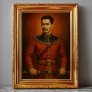 Picture Auspicious The Image Of God Taksin Promotes Power Fortune Progress Size 4 x 6 Inches And A4.