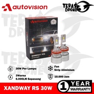 Autovision Xandway RS H4 H7 H11 HB4 LED - 30 Watt 3 Colors - 1 Year Warranty