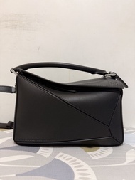 Loewe Small Puzzle Black 拼圖包小號黑色