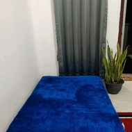 Ready fur carpet 160x200cm (2kg)/ Floor Carpet 160x200cm/ rasfur fur carpet 160x200cm Black Foam