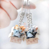 Coco Kitten keychain in box keychain cat box